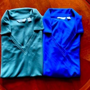 Womens short sleeve v-neck, golf shirts